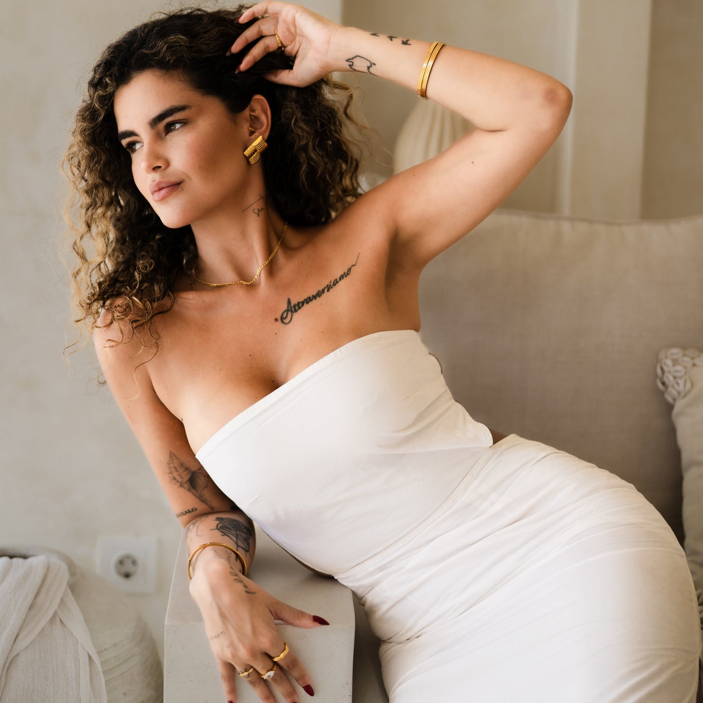 Cressida Earrings Gold