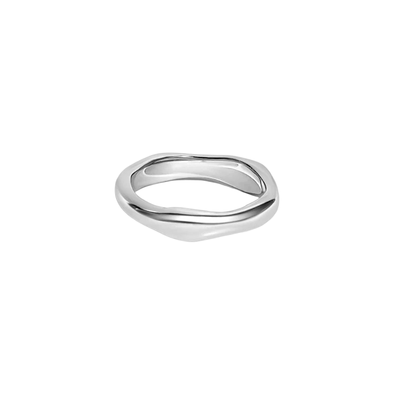 The Celia Ring Silver Thick