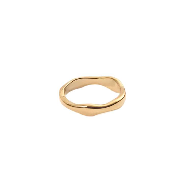 The Celia Ring Gold Thick