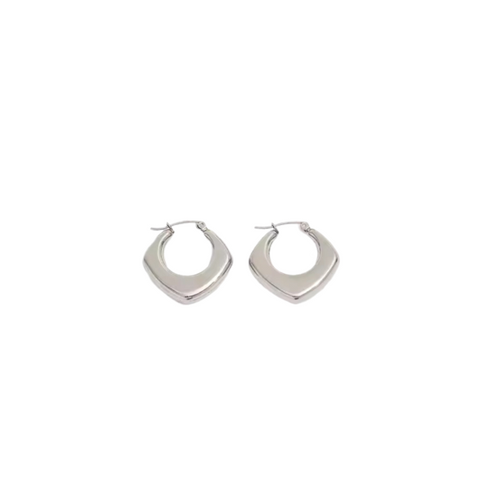 Ellie Hoops Silver