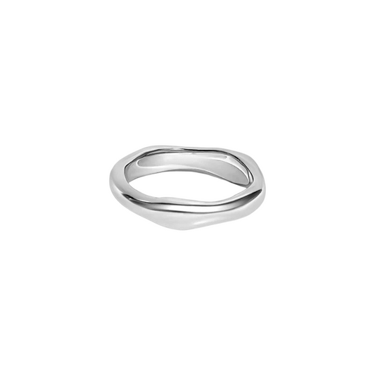 The Celia Ring Silver Thick