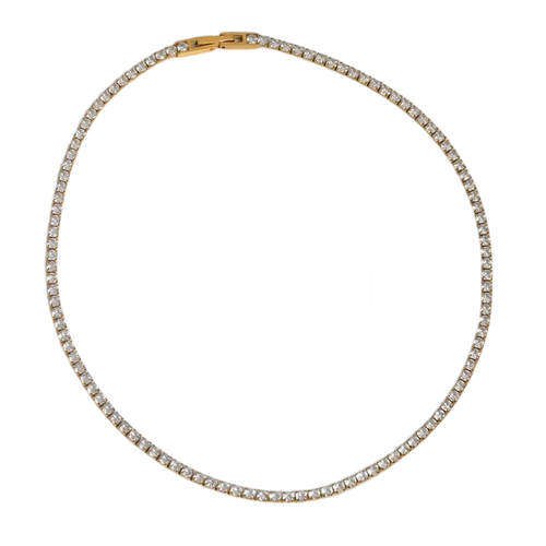 Celina Tennis Necklace Gold