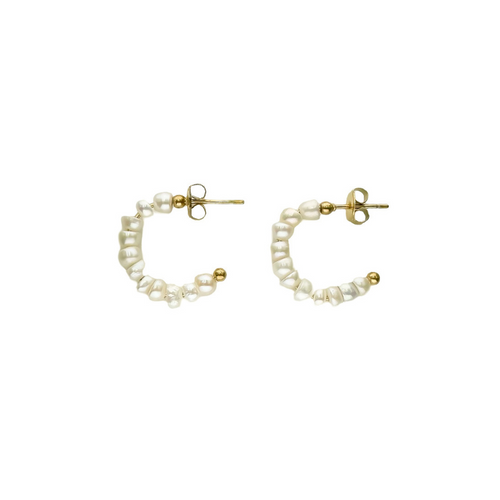 Jasmine Hoops Pearls